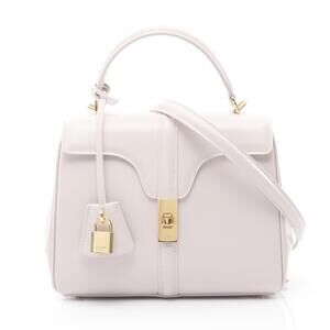 Celine Seize Handbag Leather Pink